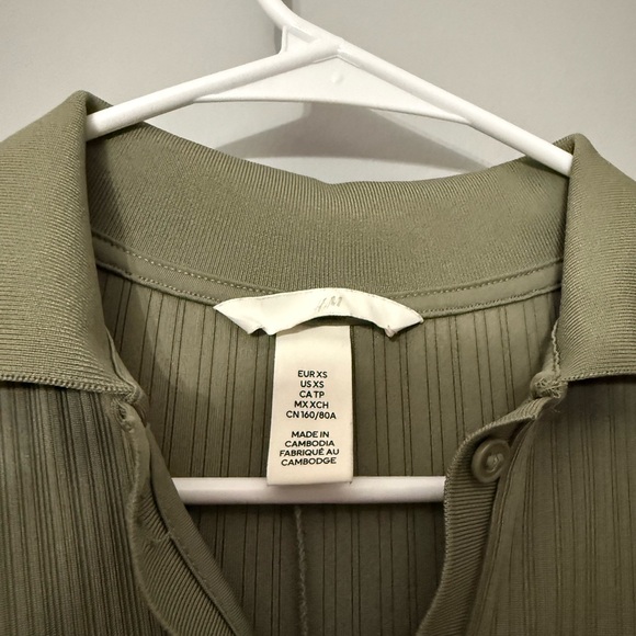 Olive Green Ribbed Bodycon Maxi Dress - Picture 2 of 2